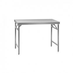 Table de travail pliable - acier inoxydable - 120 x 60 cm-3819