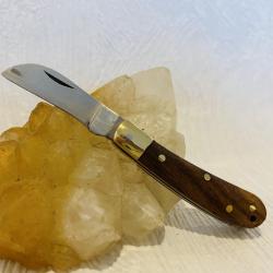 Mini couteau de poche 8,5 cm Serpette avec manche en bois de palissandre.