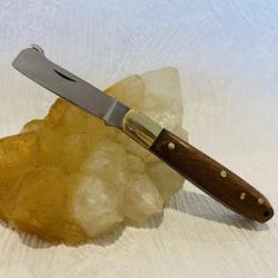 Mini couteau de poche 9,5 cm Greffoir avec manche en bois de palissandre.