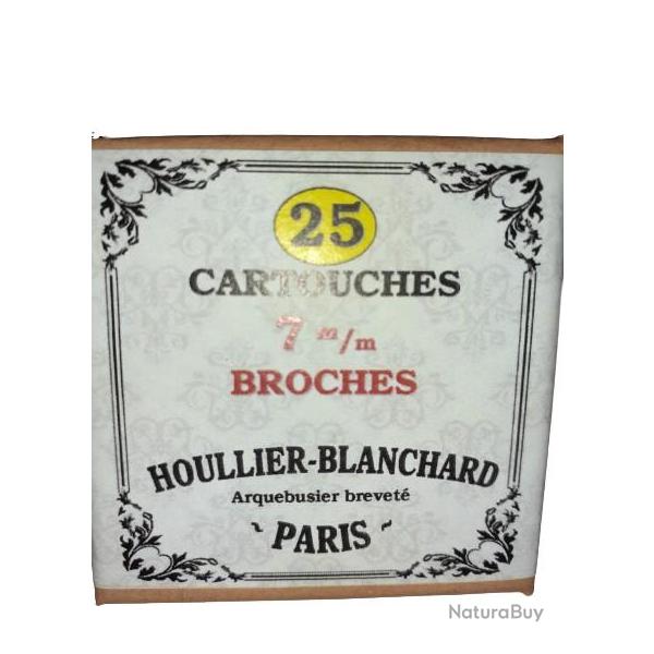 7 mm broches ou 7mm Lefaucheux: Reproduction boite cartouches (vide) HOULLIER BLANCHARD 8665337