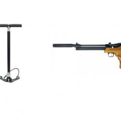Pistolet PCP multi-coups Artemis / Zasdar PP800 Calibre 5,5 mm, 17 Joules + 275 Bar / pompe bar 4000