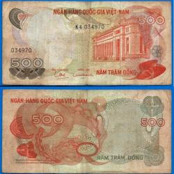 Vietnam Sud 500 Dong 1970 Asie Billet Serie K4