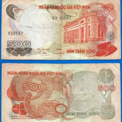 Vietnam Sud 500 Dong 1970 Asie Billet Serie C2