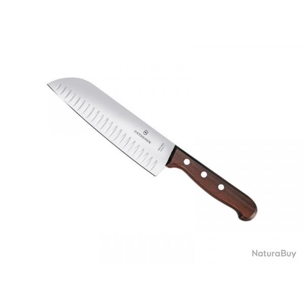 FRED254 SANTOKU VICTORINOX SWISSCLASSIC ALVEOLE 17CM ERABLE (BOITE) NEUF