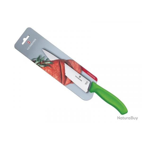 FRED272 COUT.DECOUPER VICTORINOX SWISSCLASSIC 19CM VERT /CARTE NEUF