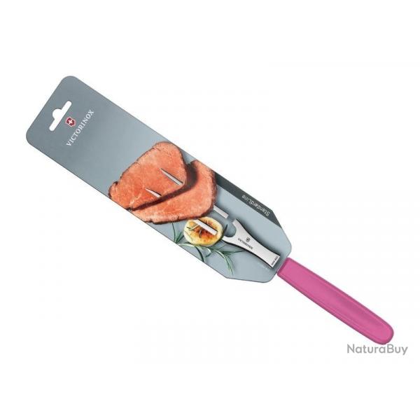 FRED290 FOURCHETTE CHEF VICTORINOX SWISSCLASSIC 15CM ROSE /CARTE NEUF