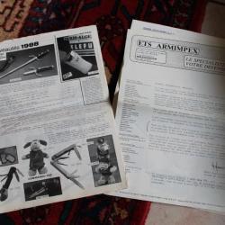 catalogue Arminpex de 1987 et 1988