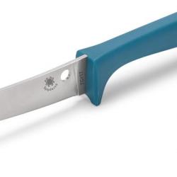 Couteau de Cuisine Spyderco Counter Puppy Lame Acier 7Cr17 Manche Plastique Bleu SCK20PBL
