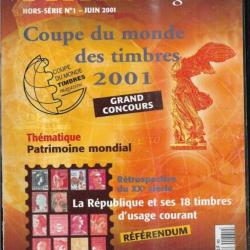 timbres magazines hors-série 1 juin 2001 coupe du monde des timbres 2001, les marianne