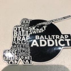 Autocollant Ball Trap Addict