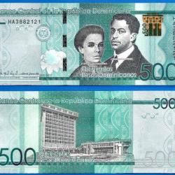 Republique Dominicaine 500 Pesos Dominicains 2017 Neuf Billet