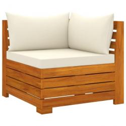 Salon de jardin 2 pcs avec coussins Bois d acacia solide 316085