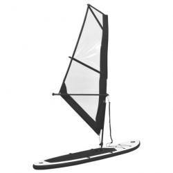 planche SUP gonflable avec voile Noir et blanc 92736