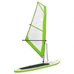 planche SUP gonflable avec voile Vert et blanc 92735