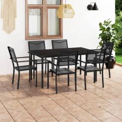 Mobilier de salle à manger d extérieur 7 pcs Acier 3073517