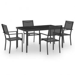 Mobilier de salle à manger d extérieur 5 pcs Acier 3073516