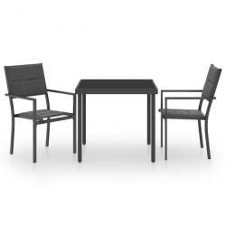 Mobilier de salle à manger d extérieur 3 pcs Acier 3073531