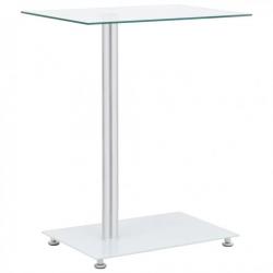 Table d appoint en forme U Transparent 45x30x58 cm Verre trempé 249535