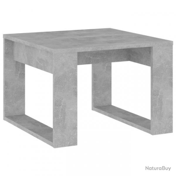 Table d appoint Gris bton 50x50x35 cm Agglomr 808625