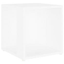 Table d appoint Blanc 33x33x34,5 cm Aggloméré 809008