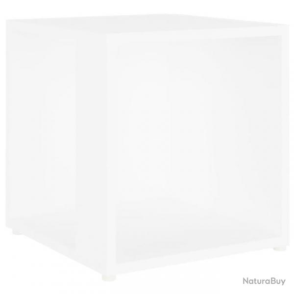 Table d appoint Blanc 33x33x34,5 cm Agglomr 809008