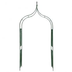 Arche de jardin Design de piquet plantes grimpantes Vert foncé 40777