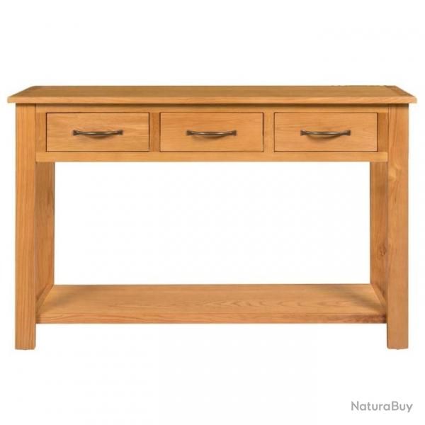 Table console 110x35x75 cm Bois de chne solide 329925