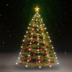 Guirlande lumineuse d arbre de Noël 210 LED Blanc froid 210 cm 328879