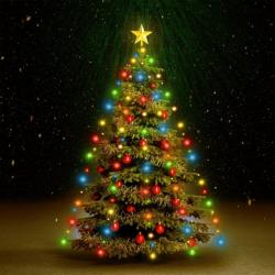 Guirlande lumineuse d arbre de Noël 180 LED colorées 180 cm 328876