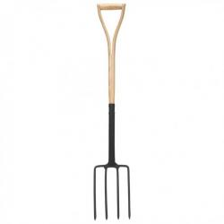 salon outils de jardinage 4 pcs Acier et bois de frêne 3079703