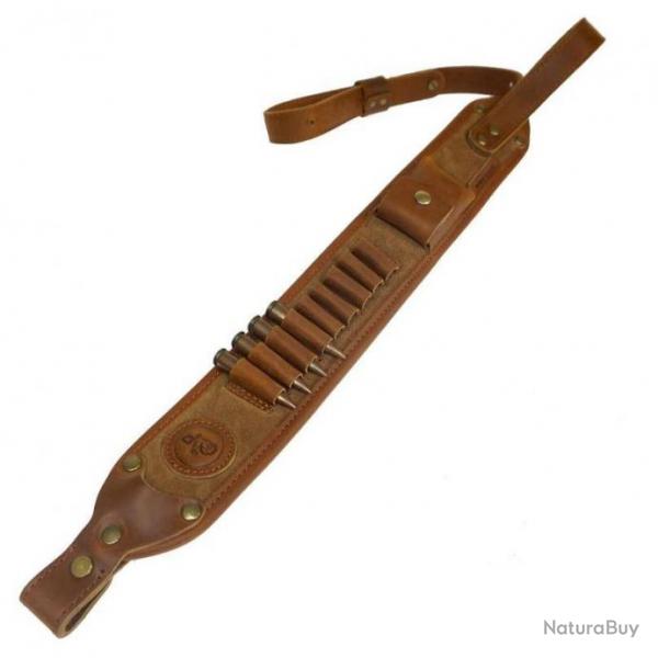 Sangle/bretelle carabine - Luxe marron - Avec accroches - Livraison GRATUITE