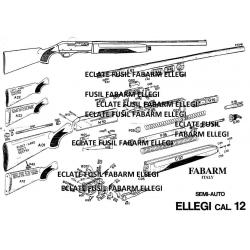 éclaté fusil FABARM ELLEGI (envoi par mail) - VENDU PAR JEPERCUTE (m959)