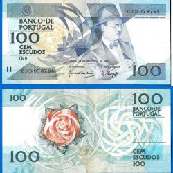 Portugal 100 Escudos 1988 Billet Escudo Pessoa Europe Prefixe DBC