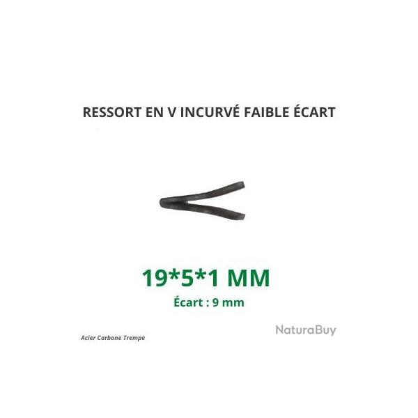 Ressort renforc en V [19x5x1] Ecart 9 mm