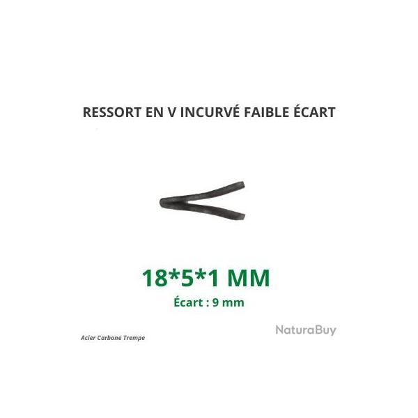 Ressort  renforc en V [18x5x1] Ecart ,9 mm