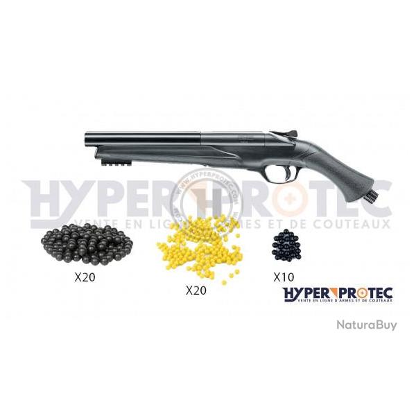 Pack dcouverte Fusil T4E HDS 68 de dfense en balle caoutchouc calibre .68