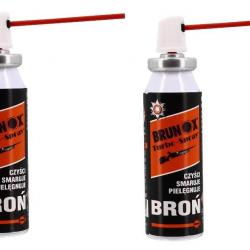2 Lubrifiants Armes Brunox Turbo-Spray 25ml - Livraison Offerte