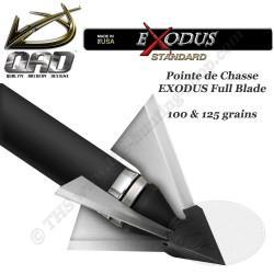 QAD EXODUS Pointes de chasse à lames fixes interchangeables 100 et 125 grains 100