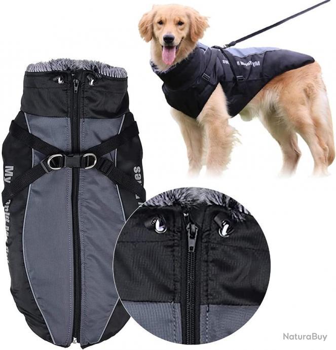 manteau pour chien avec fermeture sur le dos