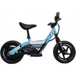 Vélo électrique 100W 12" bleu pour enfant - Livraison gratuite et rapide