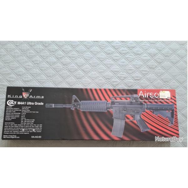 Airsoft Colt M4A1 King Arms Ultra Grade AEG Fibre de Nylon