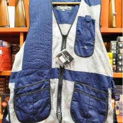 GILET TRAP SPORTING NAVY DROITIER.