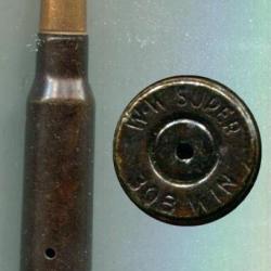 .308 Winchester - WW SUPER - cartouche de manipulation étui noir - amorce percée
