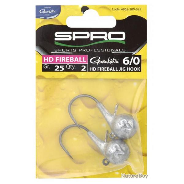 Tte plombe HD Fireball Jighead 6/0 Spro 15