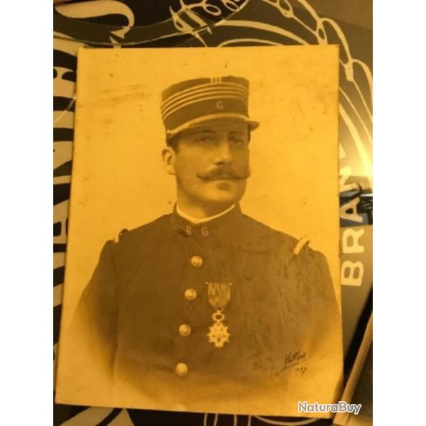 Grande photo d'un officier dcor lgion d'honneur. 100% d'origine FRANCE  19e sicle