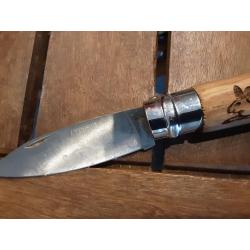 Couteau Albacete type opinel - motif lièvre