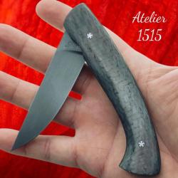 Superbe couteau 1515 Manu Laplace fibre de carbone lame ice blade France