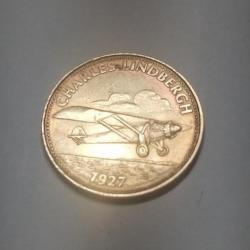 Médaillon Shell de 1968 : Charles Lindbergh.