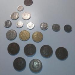 Lot 19 pièces Belgique / Belgie, datant de 187X à 1995.
