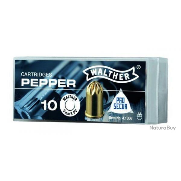 Walther Balles C blanc 9mm / 380 Pepper Gas RK (x10)